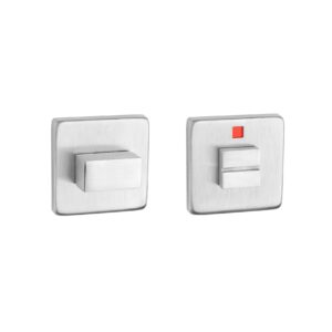 Sterk WC garnituur 1713 KVADRAT 9 mm RVS met indicator