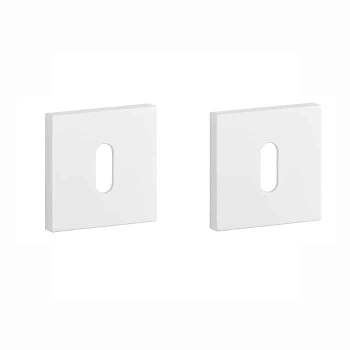 Aprile Premium sleutelrozetten 52x52x7mm mat wit