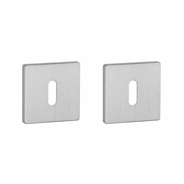 Aprile Prestige sleutelrozetten 52x52x5mm geborsteld Chroom