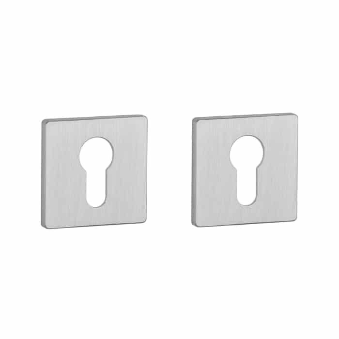 Aprile Prestige cilinderrozetten 52x52x5mm geborsteld Chroom