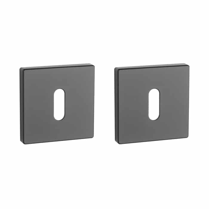 Aprile Premium sleutelrozetten 52x52x7mm zwart
