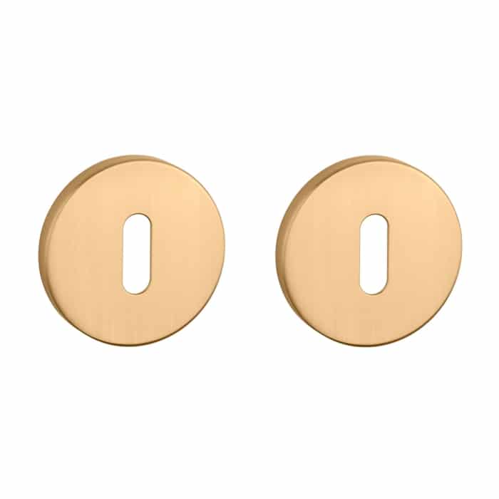 Aprile Premium sleutelrozetten Ø52x7mm mat goud