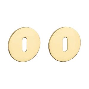 Ronde sleutelplaatjes OVAL 1710 ultra dun 3mm goud gepolijst PVD