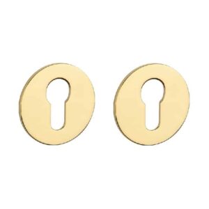 Ronde cilinderplaatjes OVAL 1711 ultra dun 3mm goud gepolijst PVD