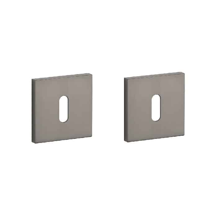 Stile sleutelrozetten 53x53x7mm Titanium