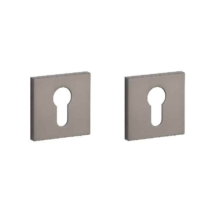 Stile cilinderrozetten 53x53x7mm Titanium