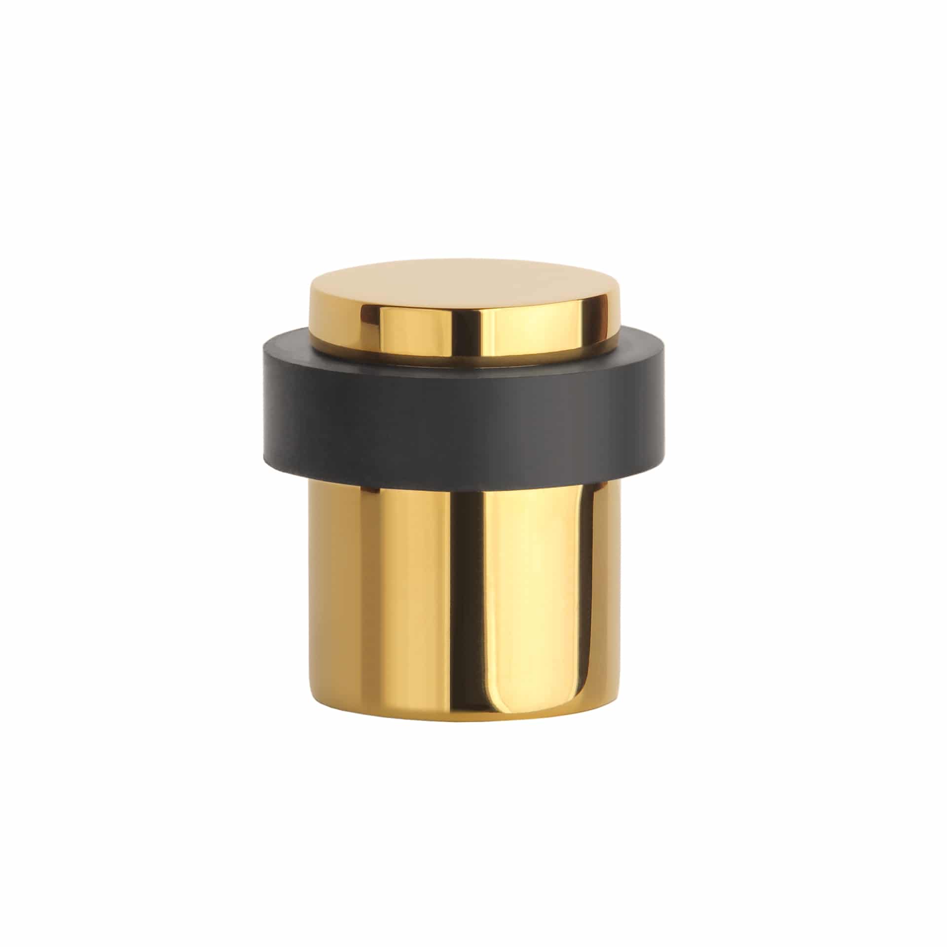Sterk deurstopper 1718 vloer Ø38x40mm Gold Shine PVD