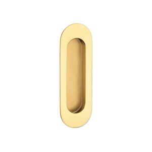 Schuifdeurkom 1717 - ovaal 120x40mm - Goud PVD