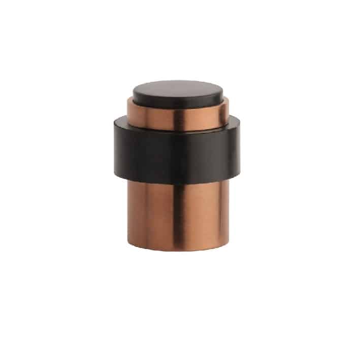 Aprile deurstopper DS27 - vloer én wand Ø35x43mm mat koper PVD