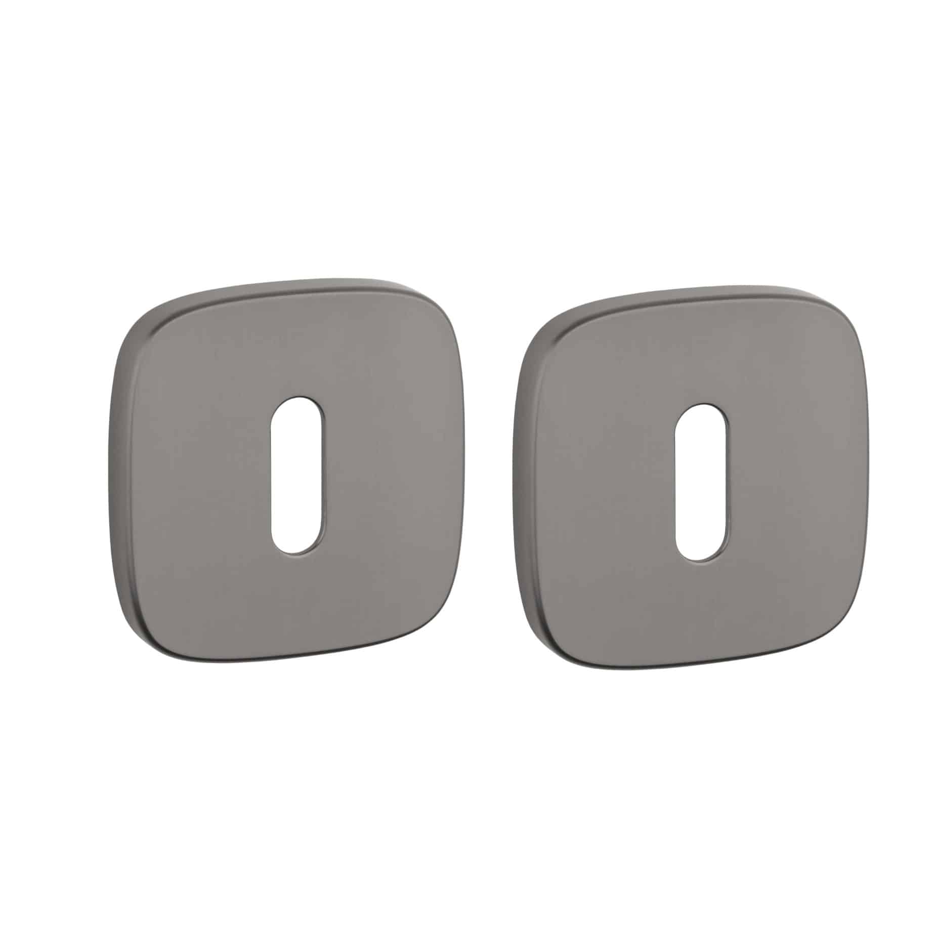 APRILE sleutelrozetten 52x52x7mm afgerond - Grafiet