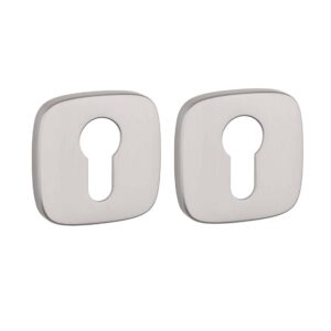 APRILE cilinderrozetten 52x52x7mm afgerond-nikkel