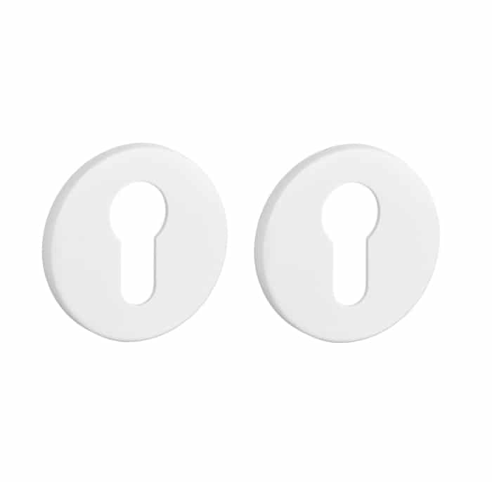 Aprile Prestige cilinderrozetten Ø52x5mm wit