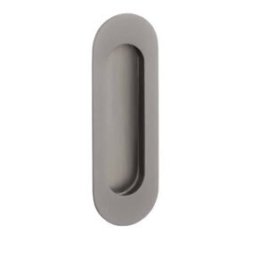 Schuifdeurkom 1717 - ovaal 120x40mm - basalt PVD