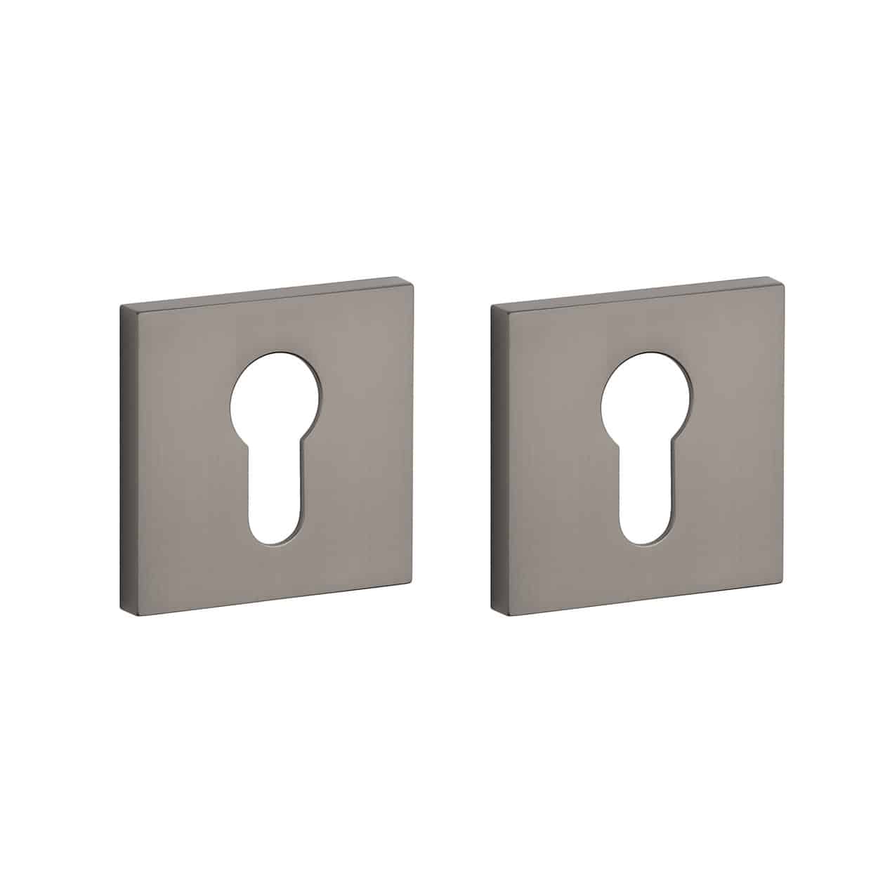 Aprile Comfort cilinderrozetten 53x53x7mm titanium