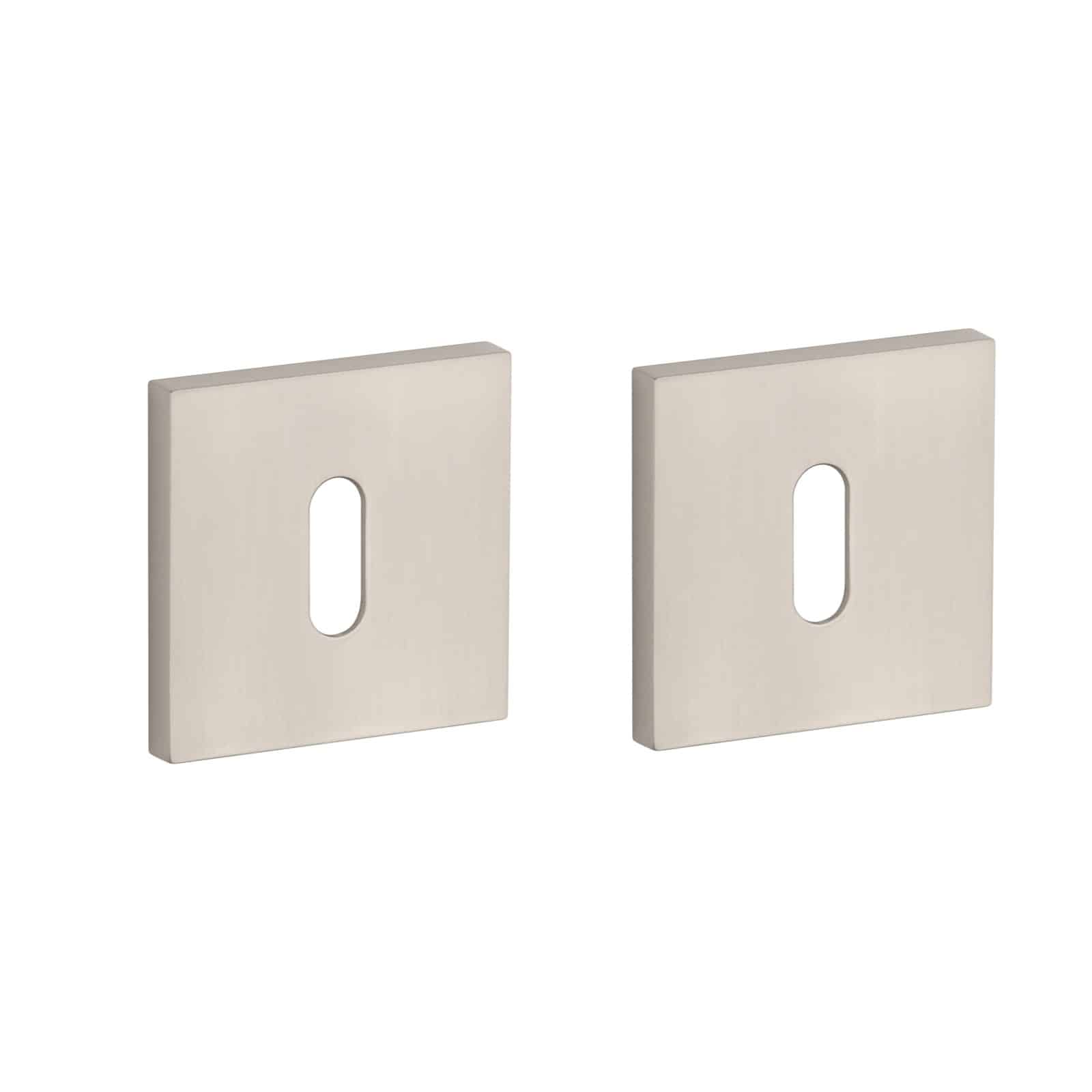 Aprile Comfort sleutelrozetten 53x53x7mm mat nikkel
