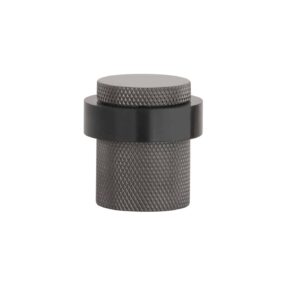 Sterk deurstopper 1721 vloer Ø38x40mm Basalt PVD