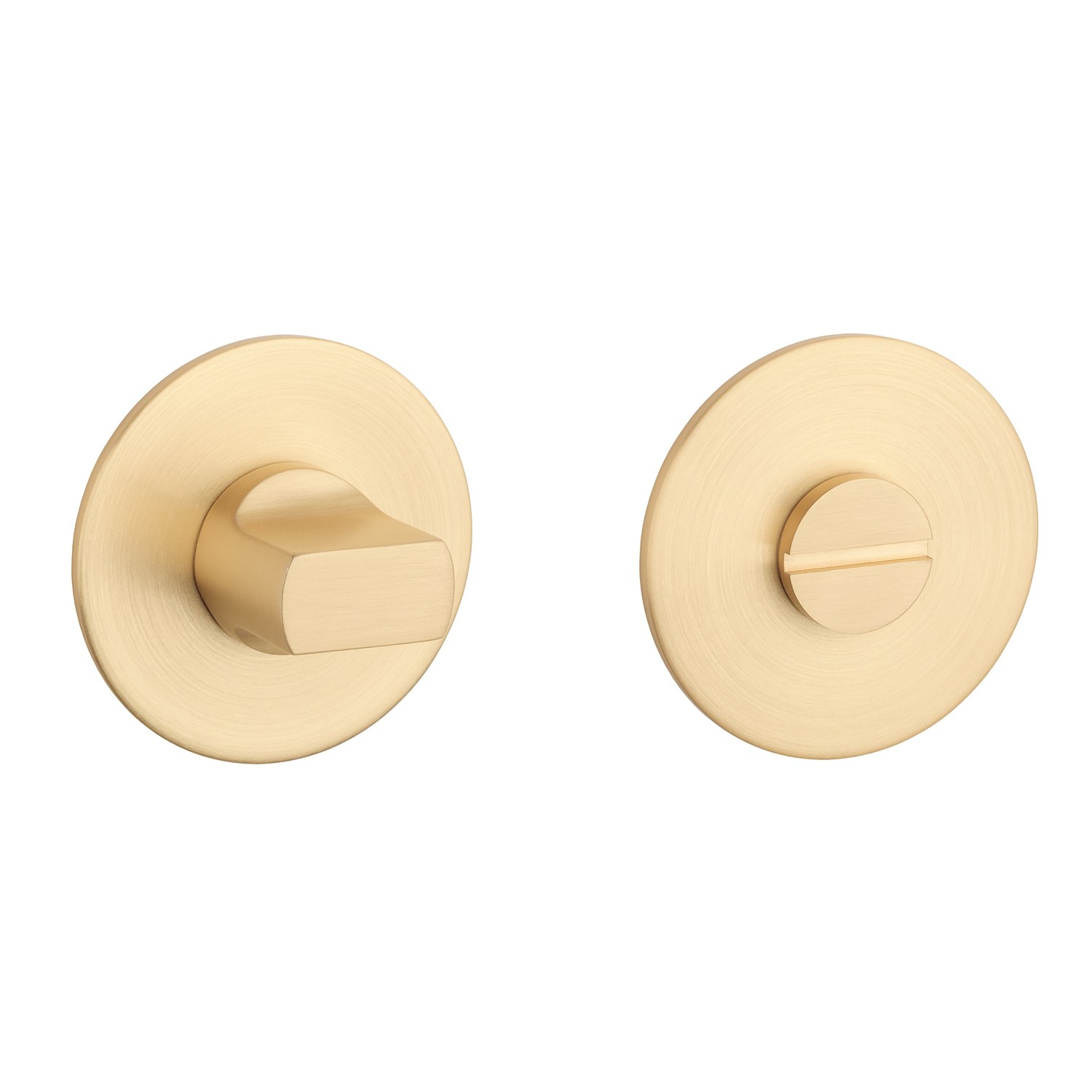 WC garnituur OVAL 1712 ultra dun 3mm - Mat goud