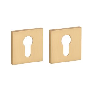 Stile cilinderrozetten 53x53x7mm - mat goud