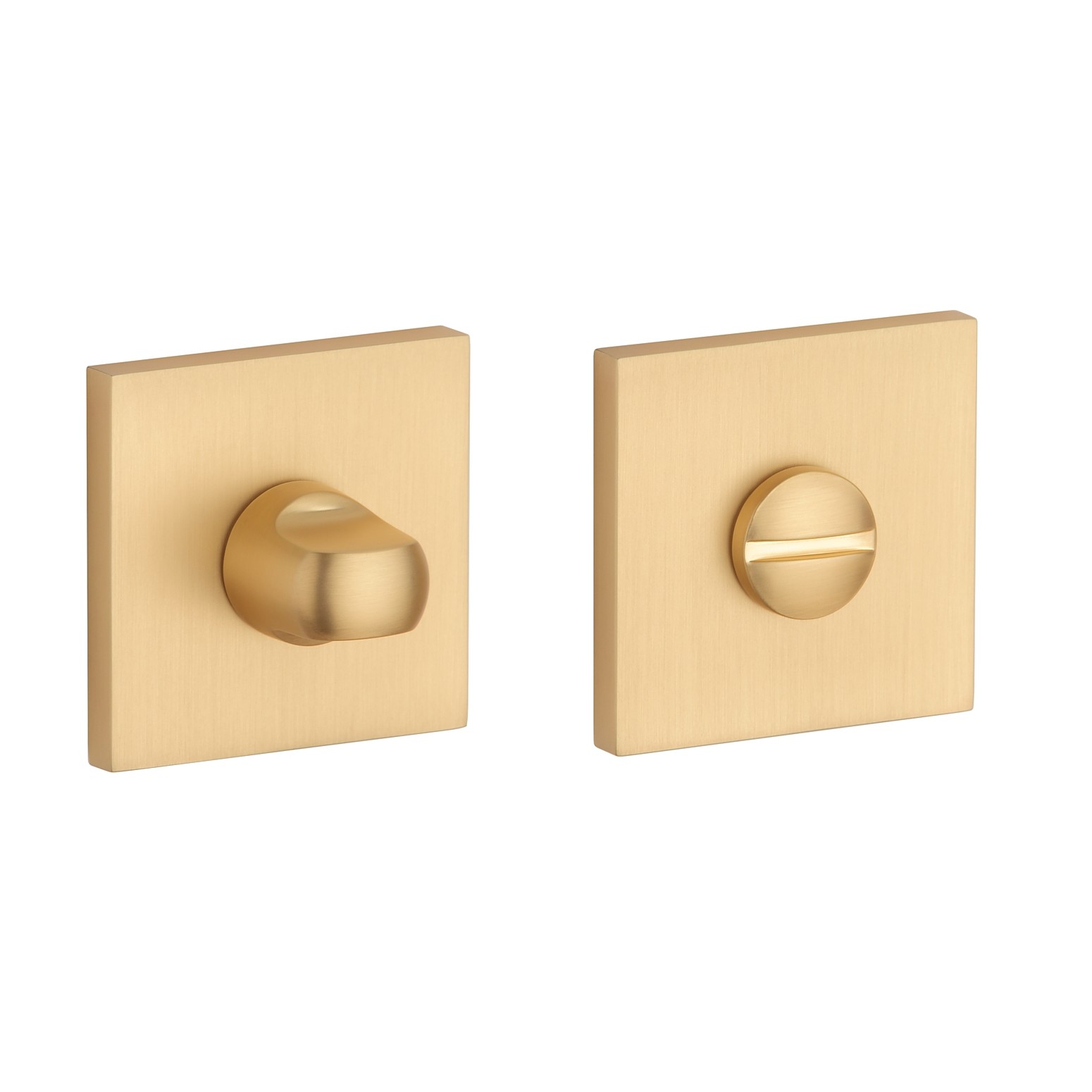 Stile WC garnituur 53x53x7mm - mat goud