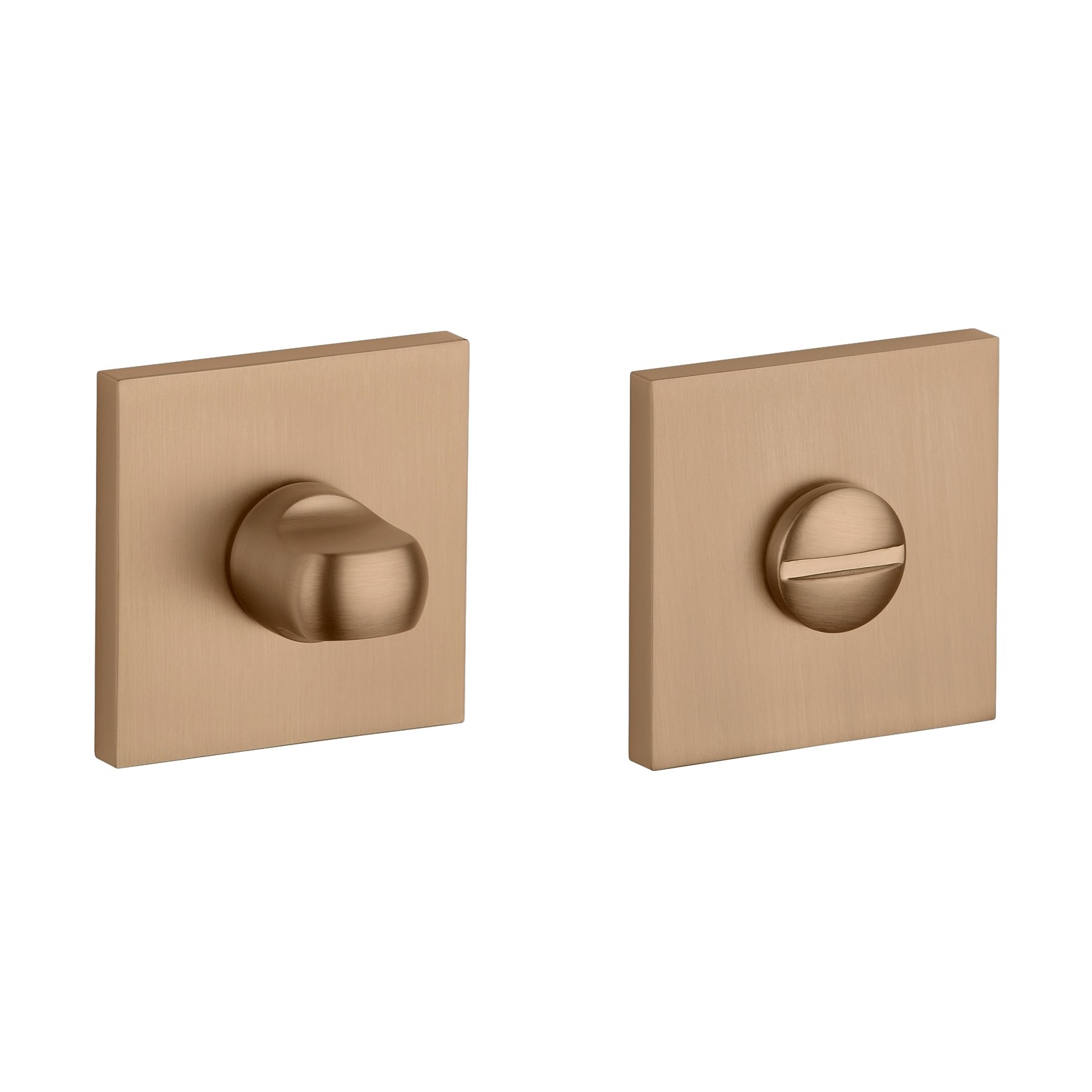 Stile WC garnituur 53x53x7mm - licht bruin