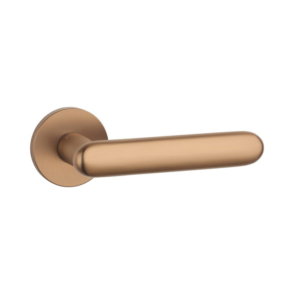 Stile deurklink Larka Rosette - licht bruin